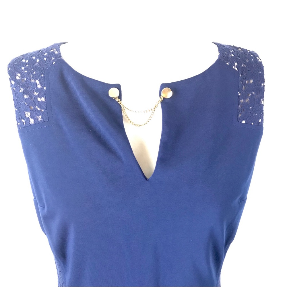 Nine West‎ Navy/Nude Sheath Dress - Picture 2 of 8